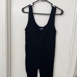 Fashion Nova Black Geometric Tank Top